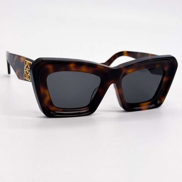 NEW LW40145F 52A, LOEWE CAT EYE HAVANA BROWN SUNGLASSES LOEWE main image 4